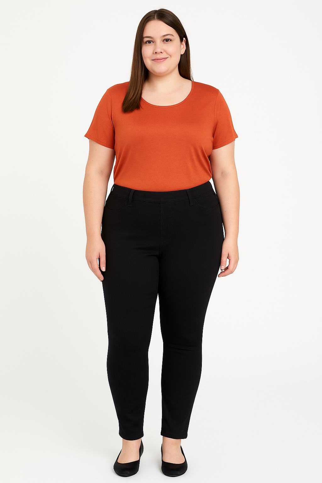 Black Cotton Slim Fit Jeggings