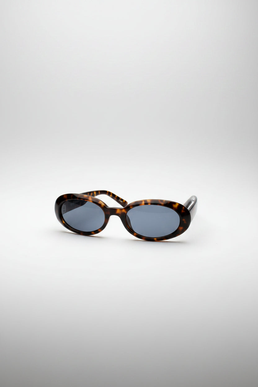 UV 400 Thick Frame Oval Sunglasses