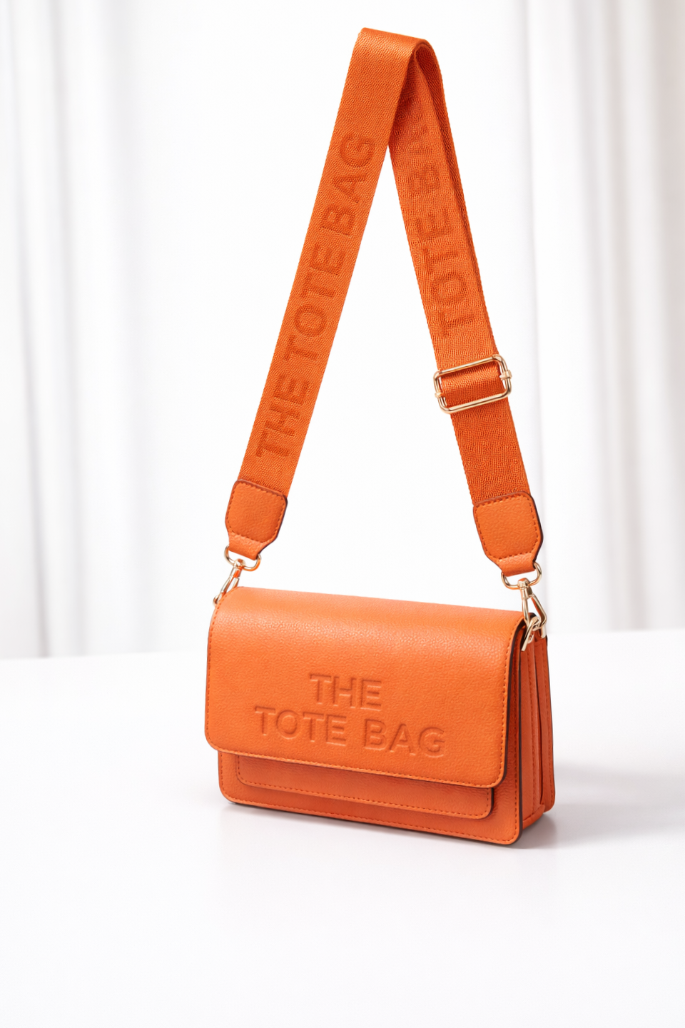 Vegan Leather Adjustable Strap Small Tote Bag