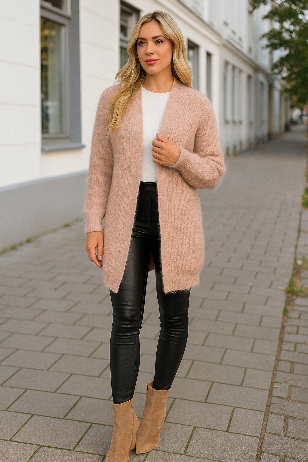 Super Soft Knit Open Front Cardigan
