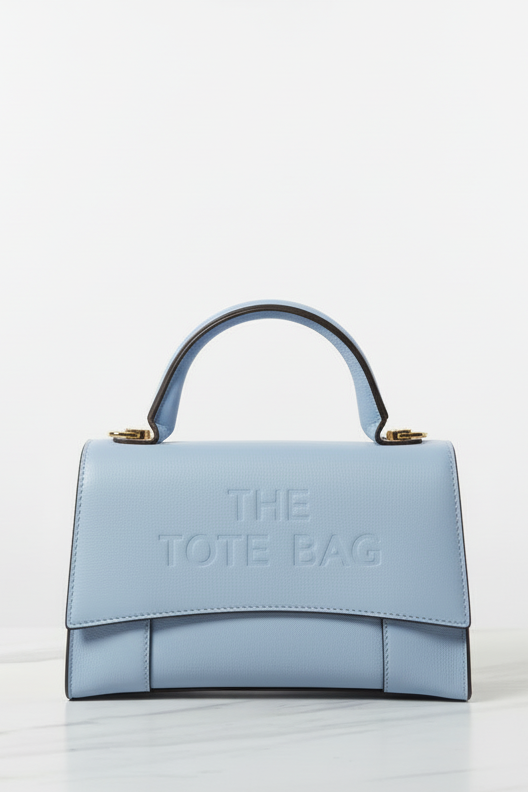 Vegan Leather Slogan Hard Shell Small Handbag