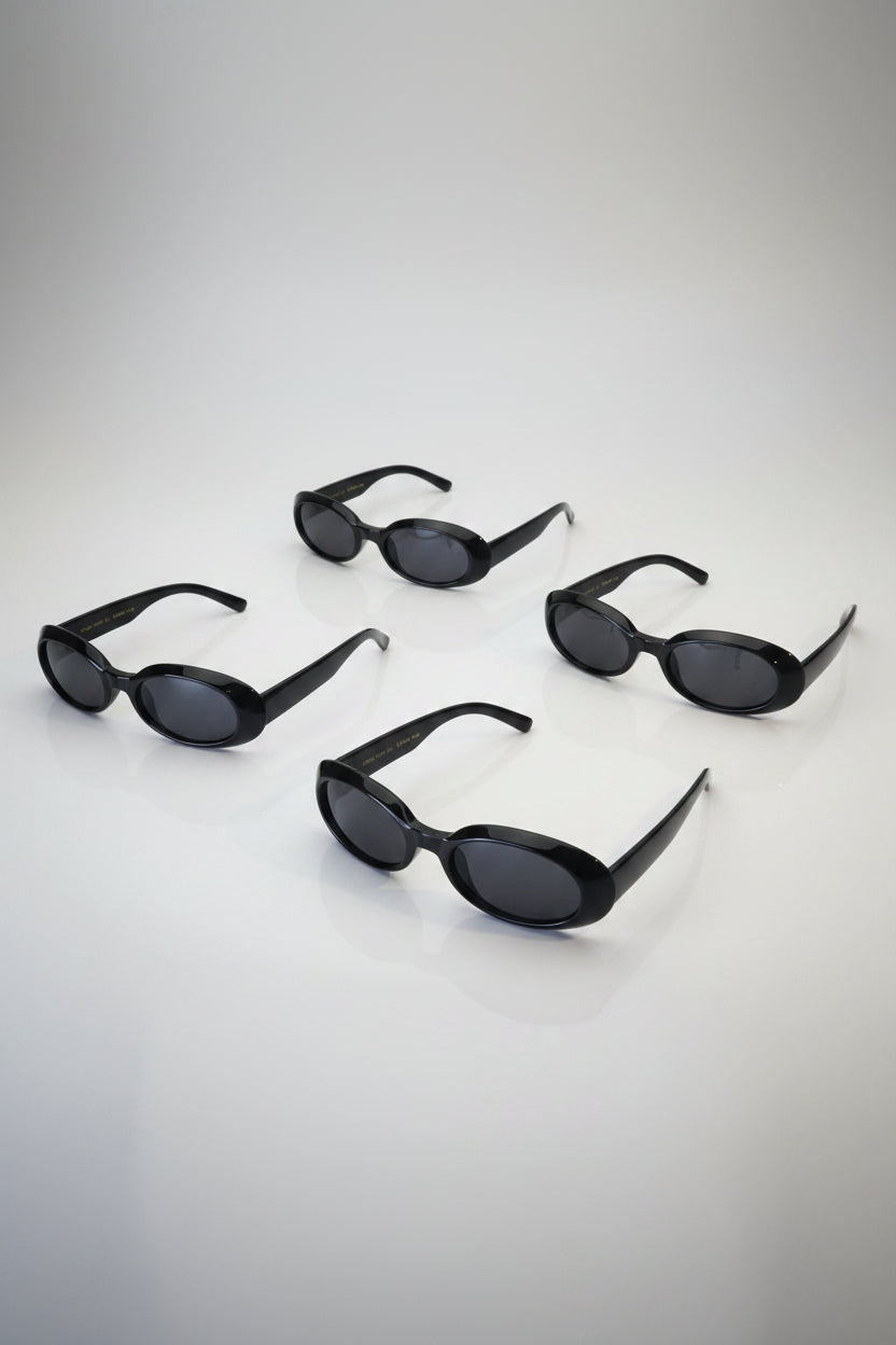 UV 400 Thick Frame Oval Sunglasses