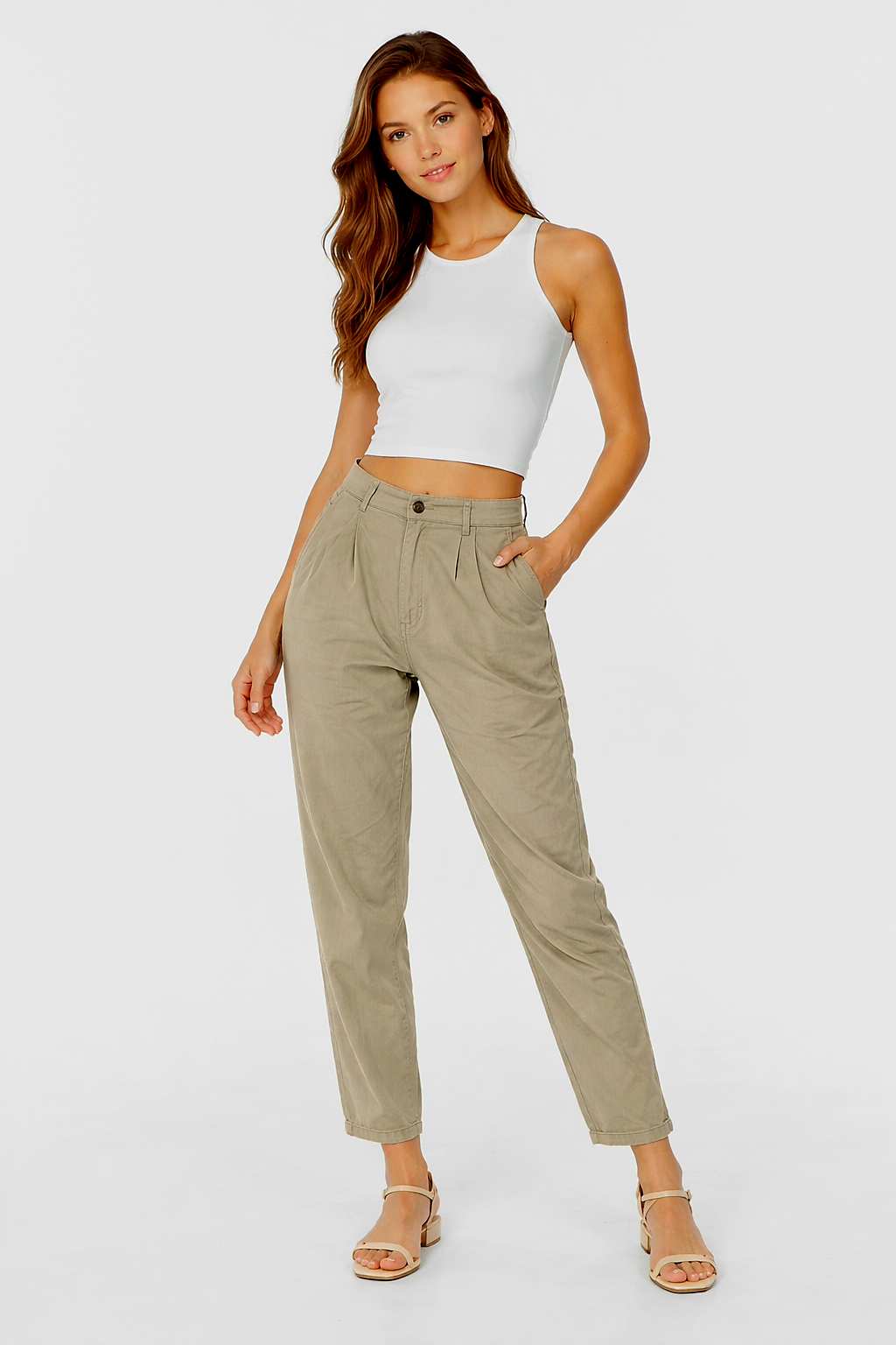 Wholesale Women's Tencel Chino Trousers (PACK OF 14)