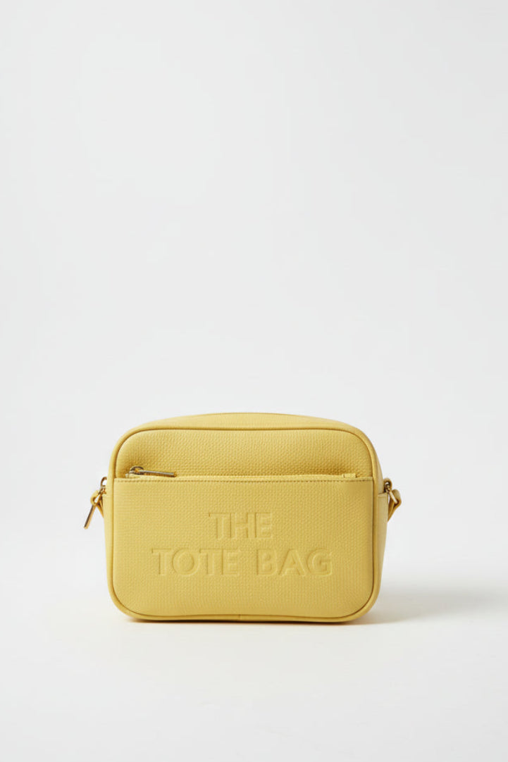 Vegan Leather Double Compartment Medium Size Crossbody Bag