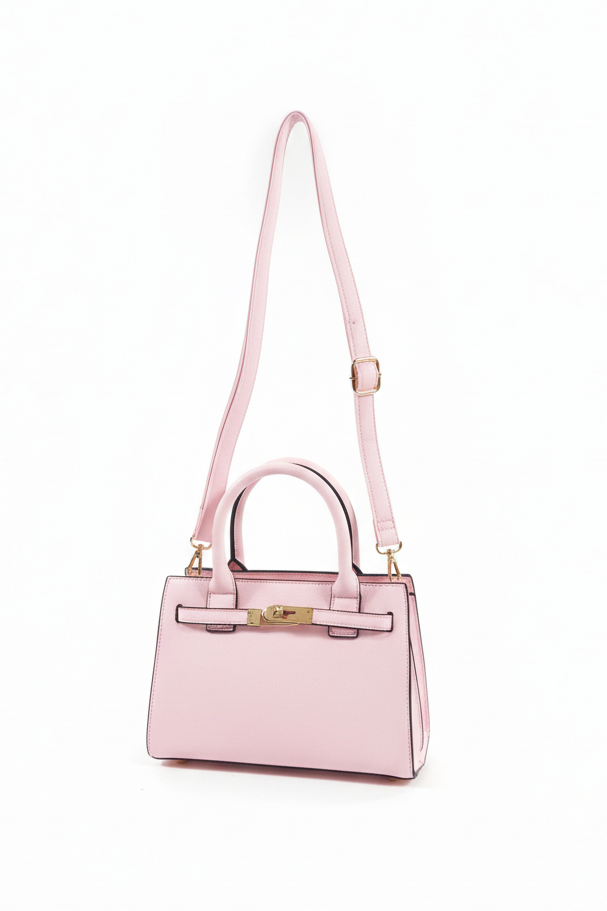 Vegan Leather Medium Structured Handbag