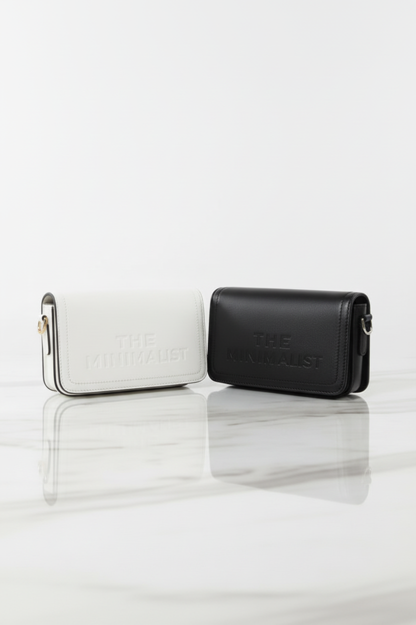 Vegan Leather Slogan Hard Shell Mini Bag