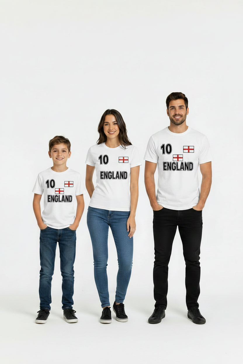 Women's NR 10 England Football T-shirt
