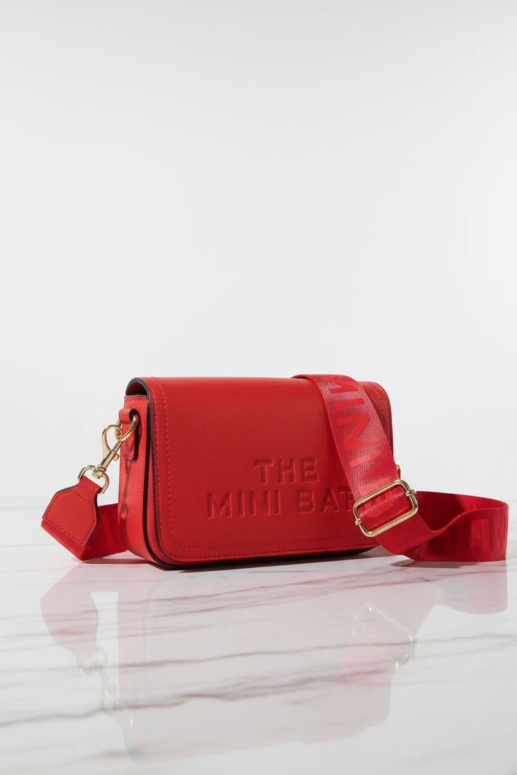 Vegan Leather Slogan Hard Shell Mini Bag