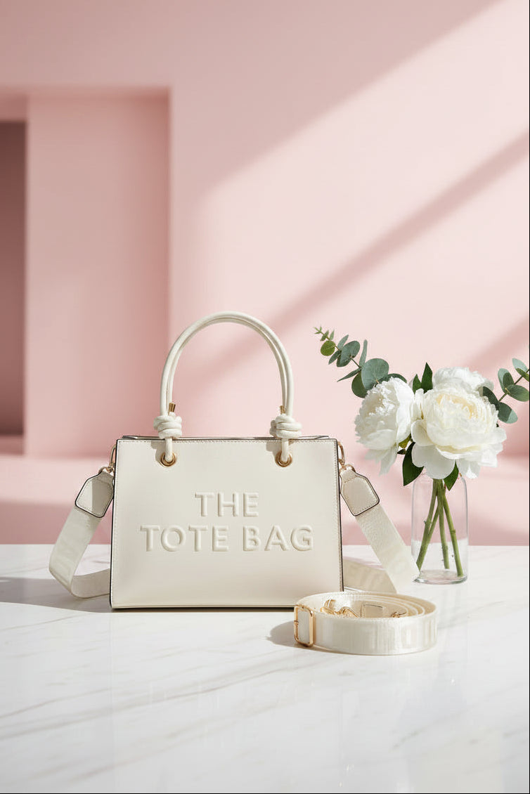 Vegan Leather Medium Size Satchel Tote Bag