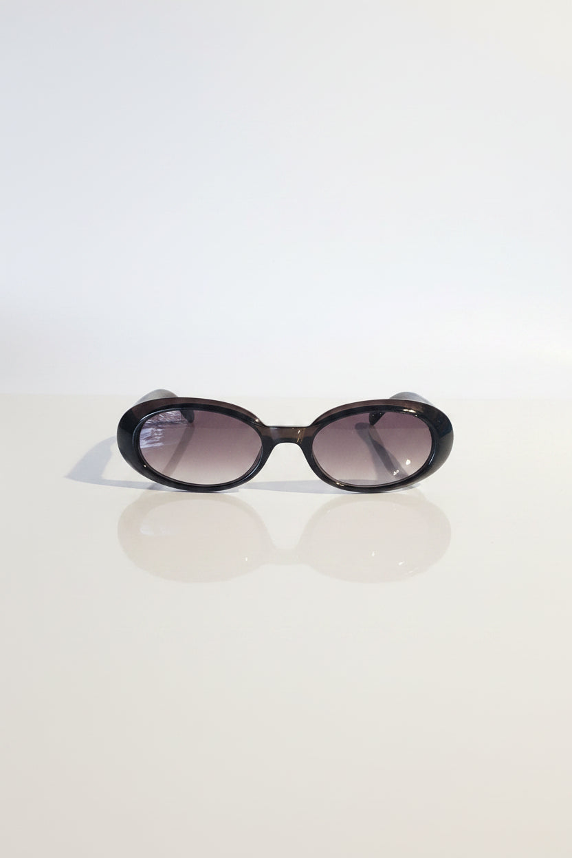 UV 400 Thick Frame Oval Sunglasses