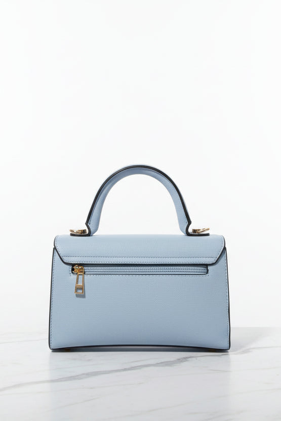 Vegan Leather Slogan Hard Shell Small Handbag