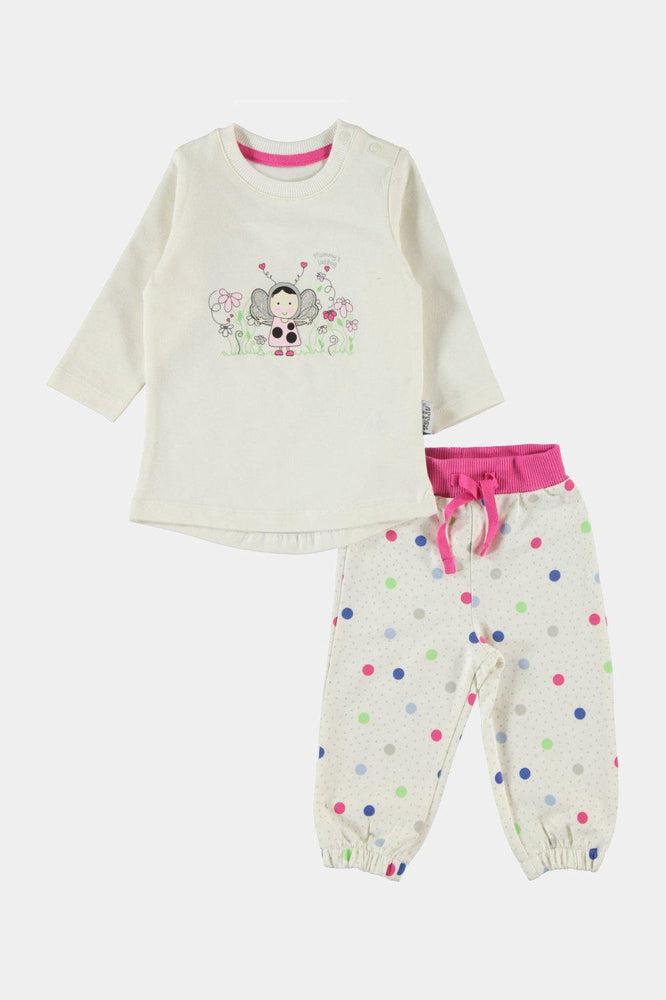 Colourful Polka Printed Dot Baby Girl Set-SinglePrice