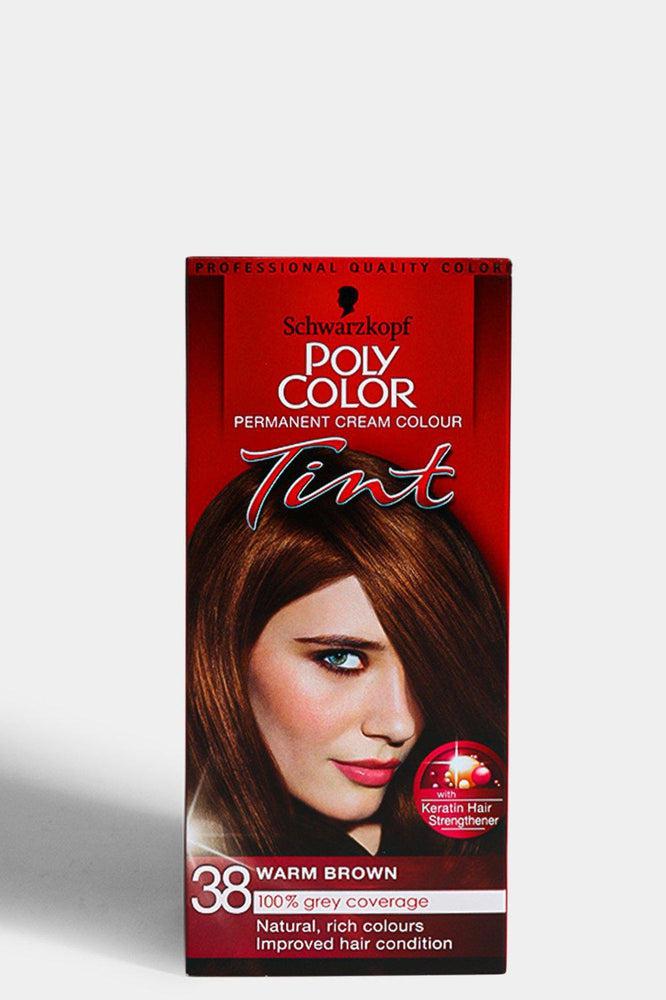 Poly Colour Permanent Cream Colour In Warm Brown 38-SinglePrice