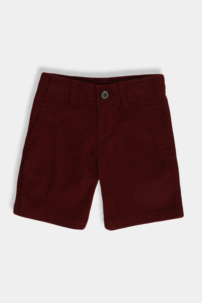 KIDS Burgundy Denim Shorts - SinglePrice