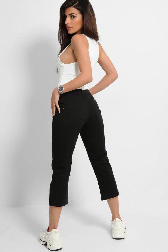 Black Ankle Crop Jeans-SinglePrice