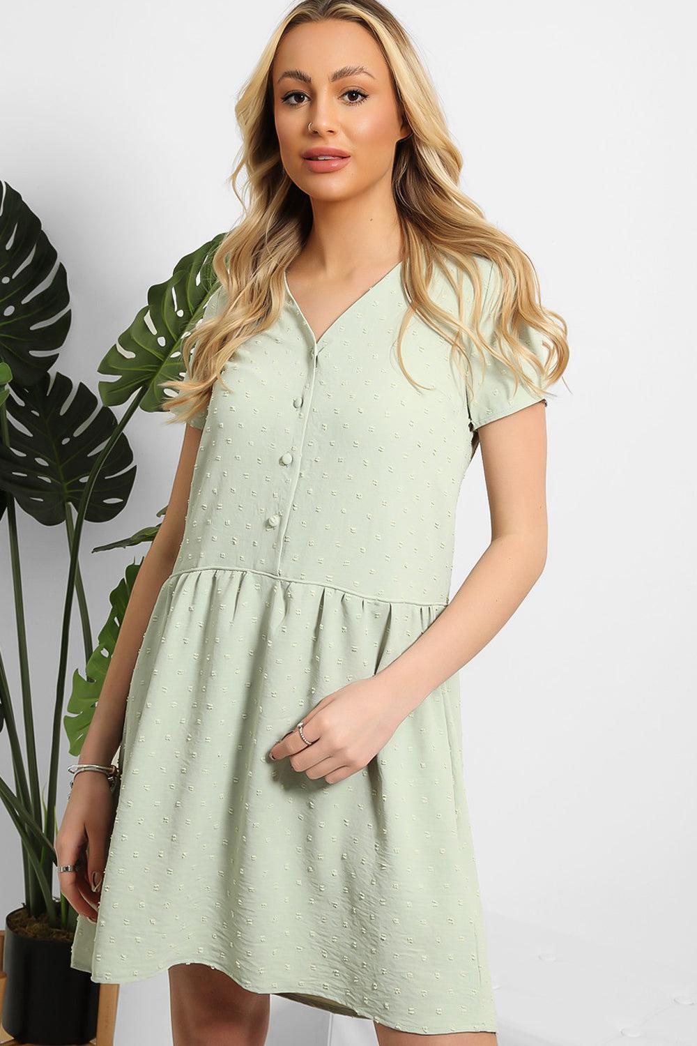 Swiss Polka Dot Summer Dress-SinglePrice