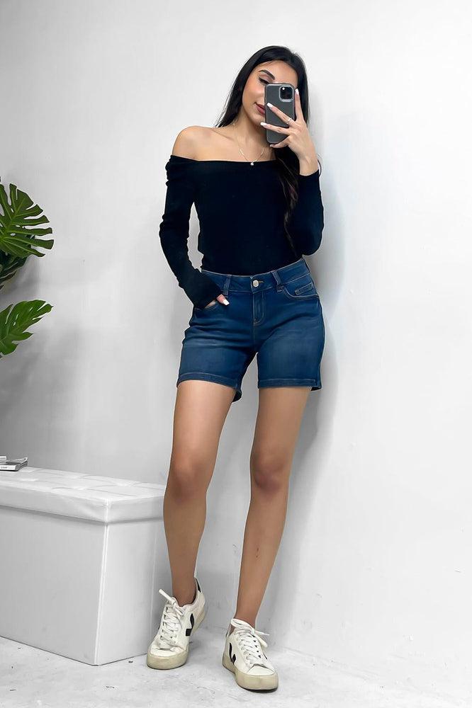 Classic Denim Boyfriend's Shorts-SinglePrice