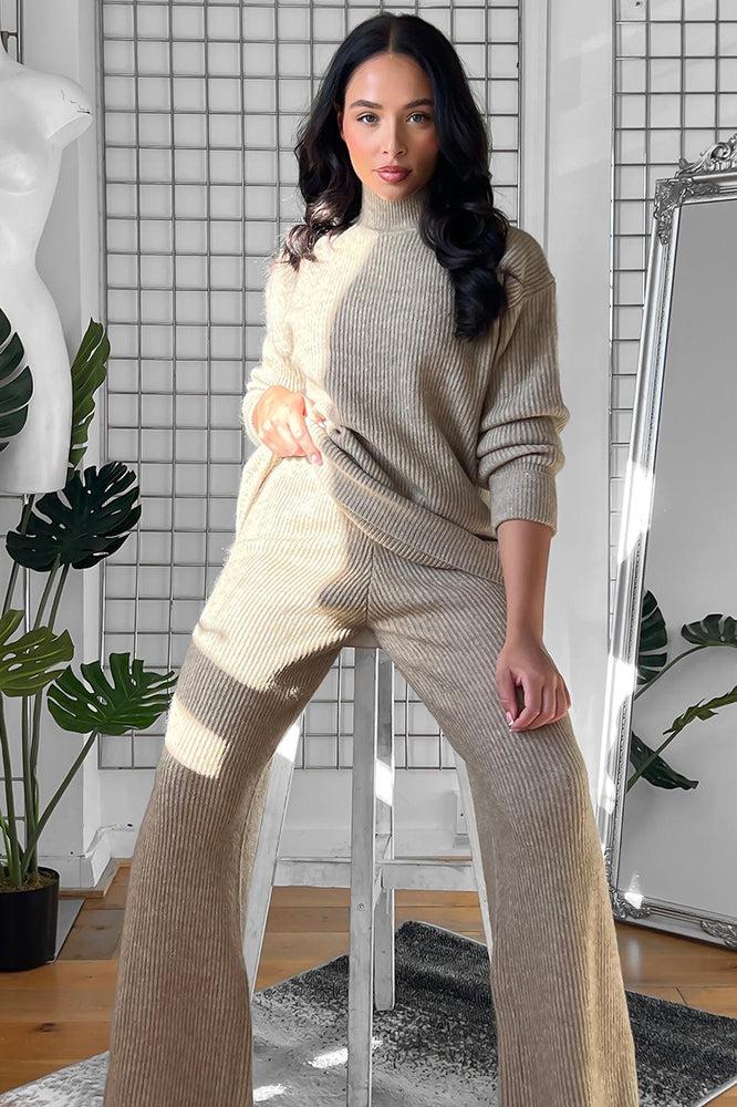 High Neck Thick Soft Knit Set-SinglePrice