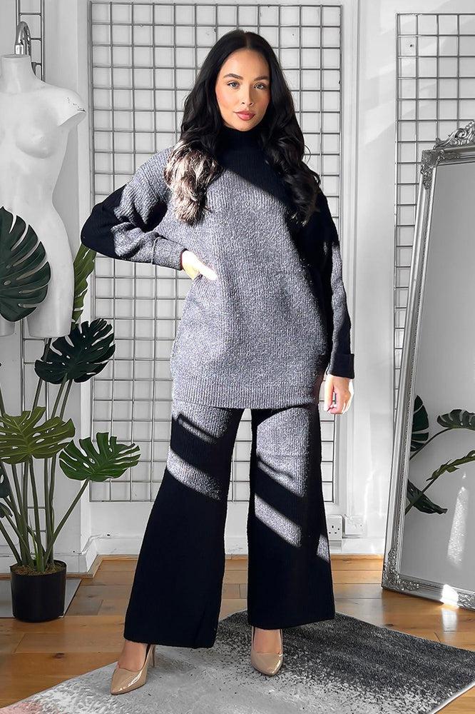 High Neck Thick Soft Knit Set-SinglePrice