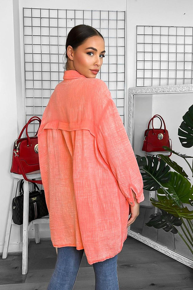 Organic Cotton Waffle Texture Shirt-SinglePrice