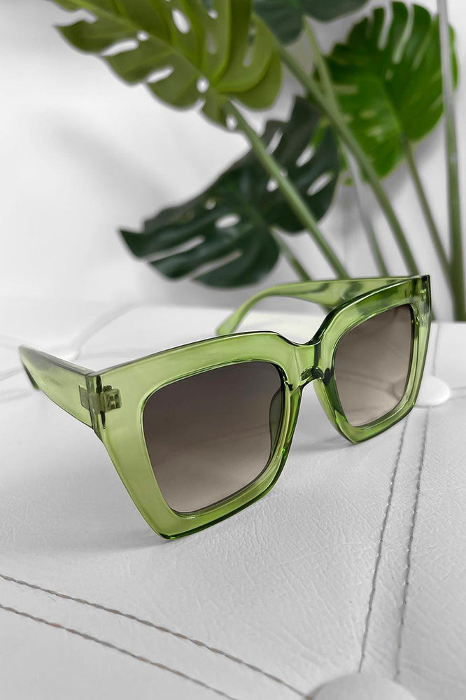 Transparent Plastic Butterfly Frame Sunglasses-SinglePrice