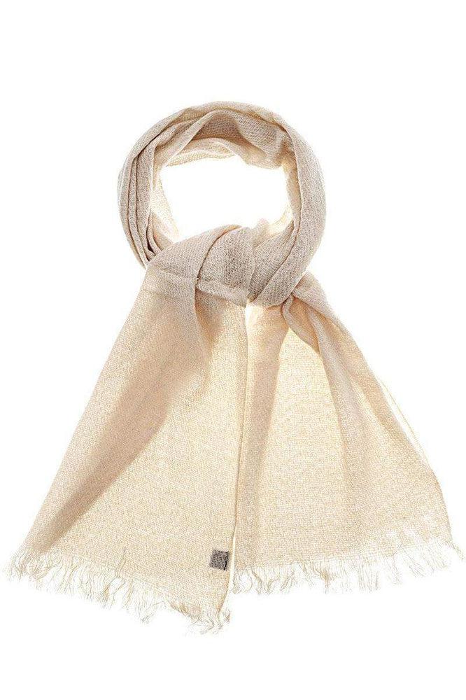 Sheer Knit Off White Scarf-SinglePrice