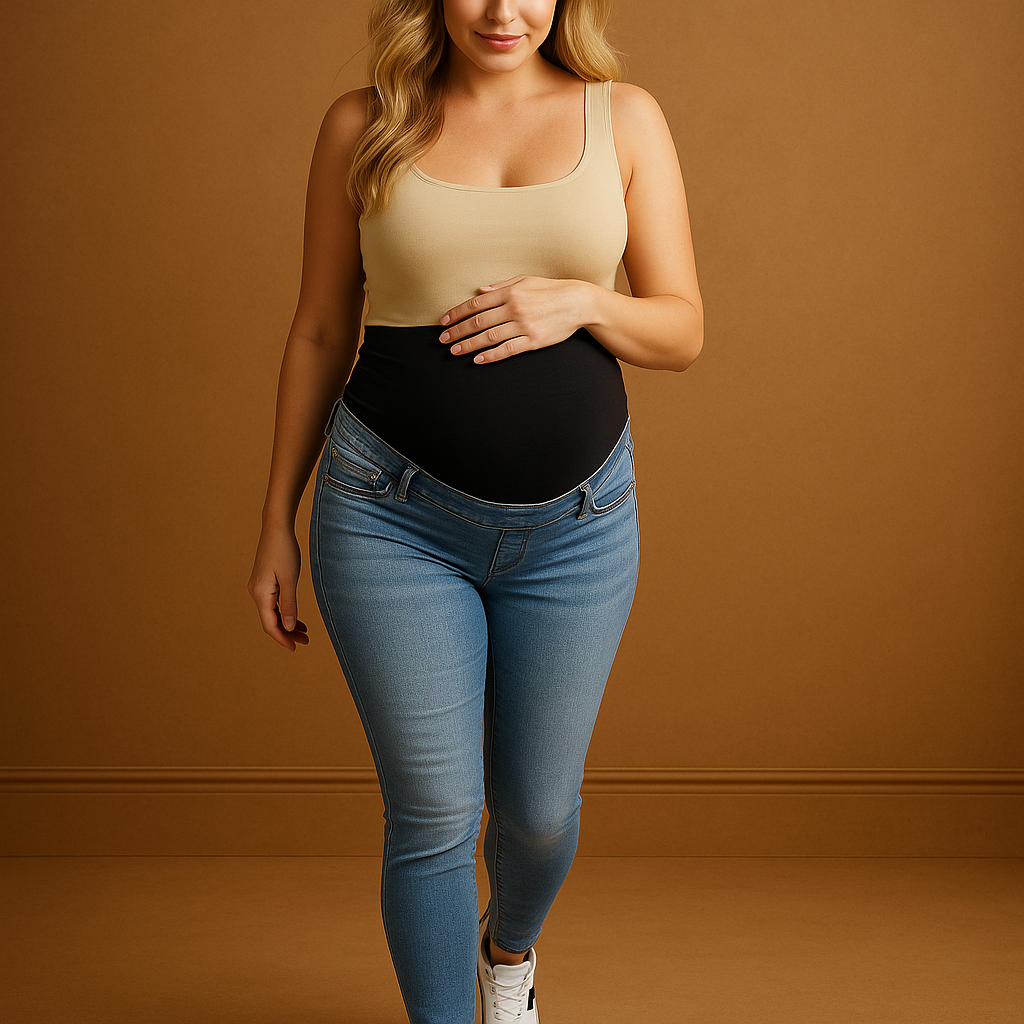 Overbump Slim Leg Maternity Jeans