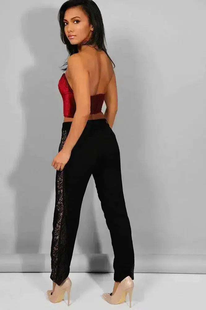 Lace cigarette outlet trousers