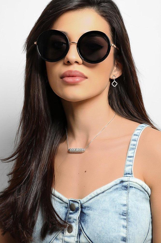 Large Round Retro Sunglasses-SinglePrice