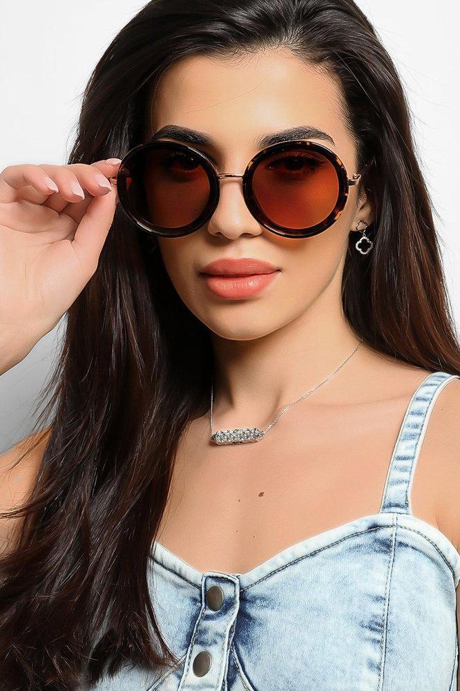 Large Round Retro Sunglasses-SinglePrice