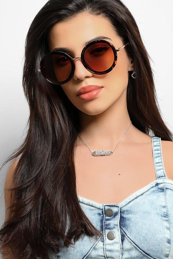 Large Round Retro Sunglasses-SinglePrice