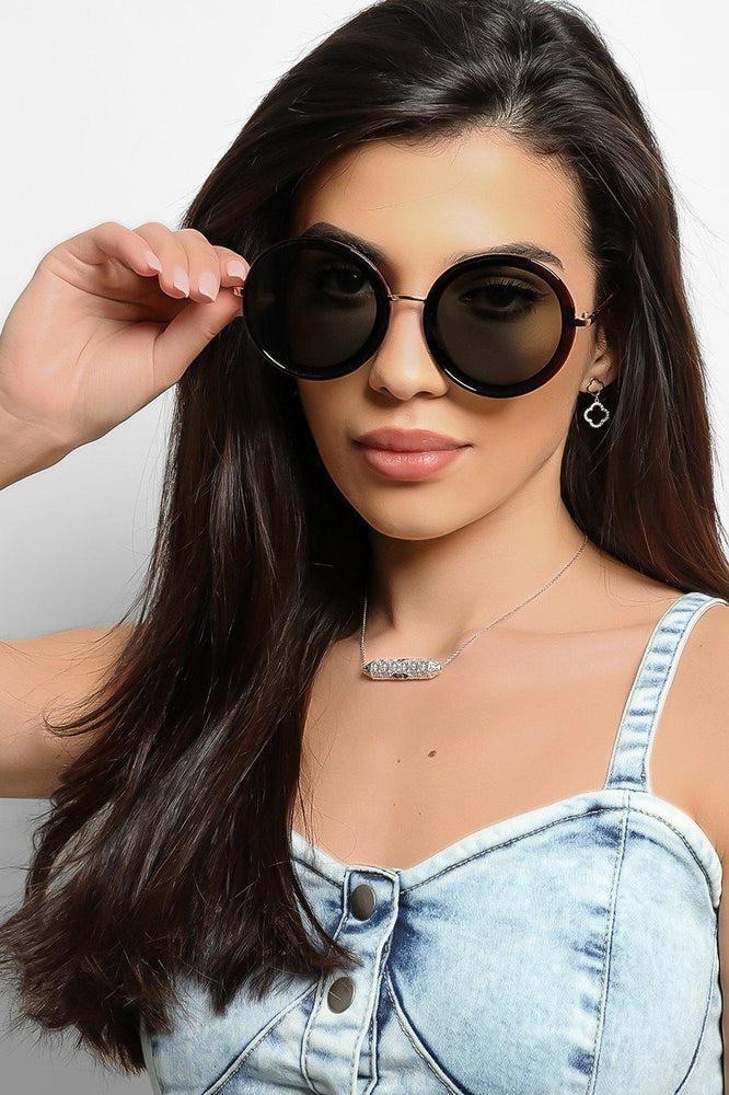 Large Round Retro Sunglasses-SinglePrice