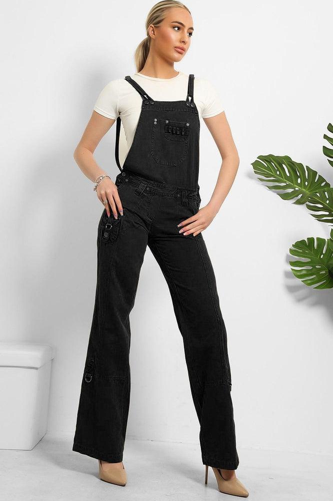 Heavy Duty Denim Utility Pockets Dungarees-SinglePrice