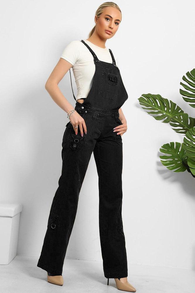 Heavy Duty Denim Utility Pockets Dungarees-SinglePrice