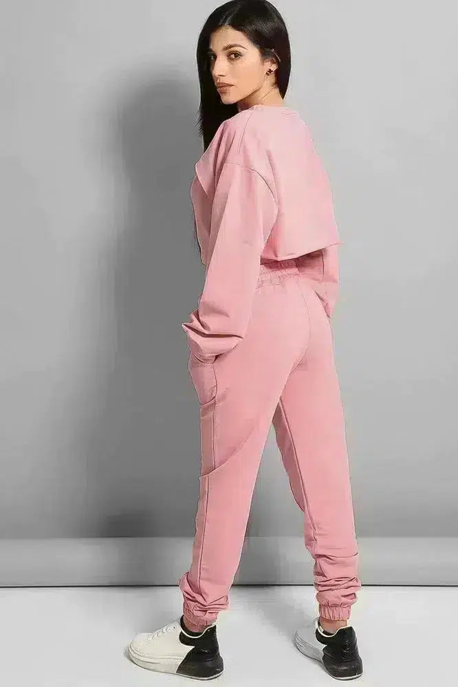 Dusty pink deals tracksuit