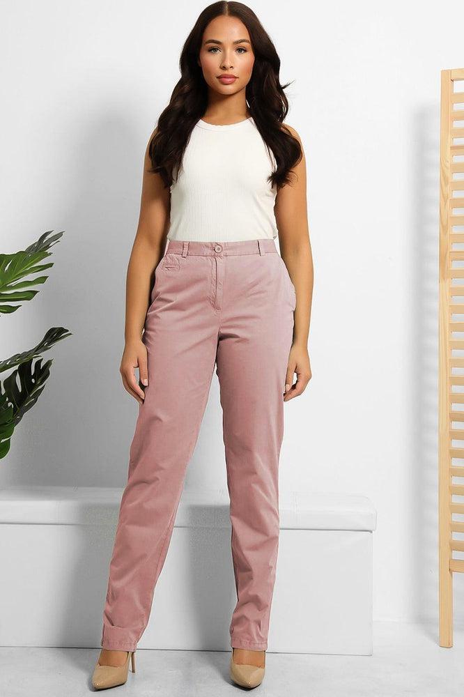 Organic Crinkled Cotton Slacks Trousers-SinglePrice