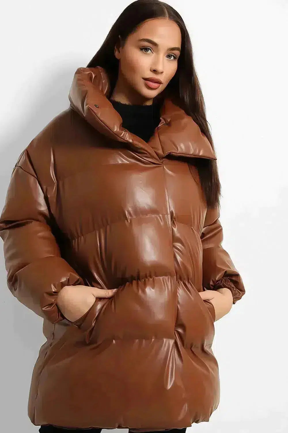 Thick Oversized Puffer Jacket-SinglePrice