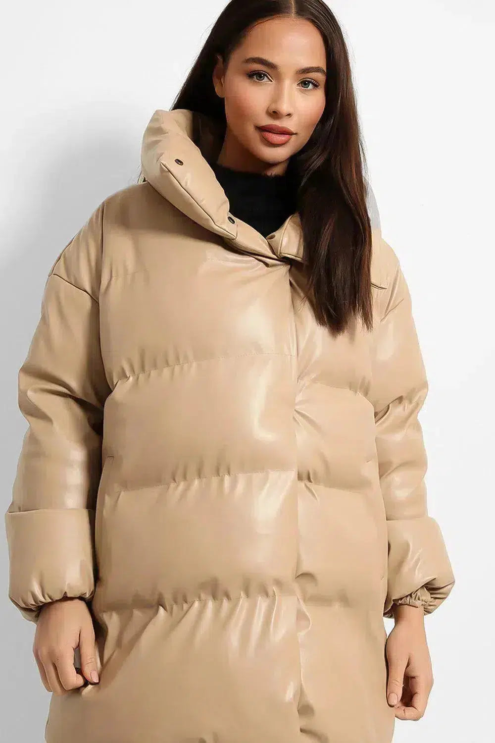 Thick Oversized Puffer Jacket-SinglePrice