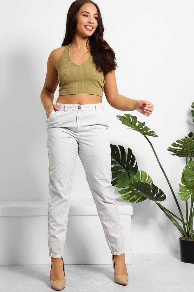 Organic Crinkled Cotton Slacks Trousers-SinglePrice
