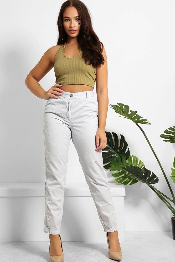 Organic Crinkled Cotton Slacks Trousers-SinglePrice