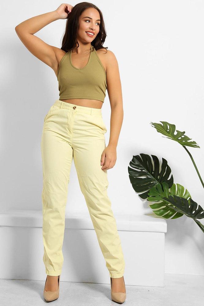 Organic Crinkled Cotton Slacks Trousers-SinglePrice