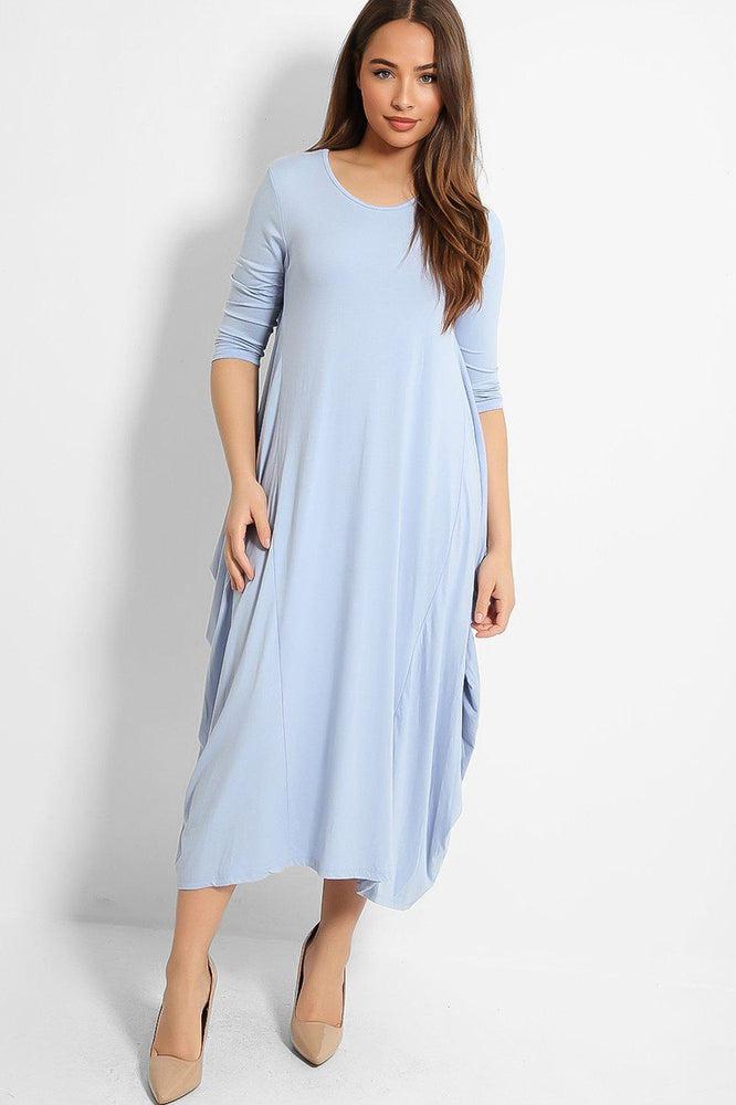 Sky Blue Organic Cotton Parachute Dress-SinglePrice