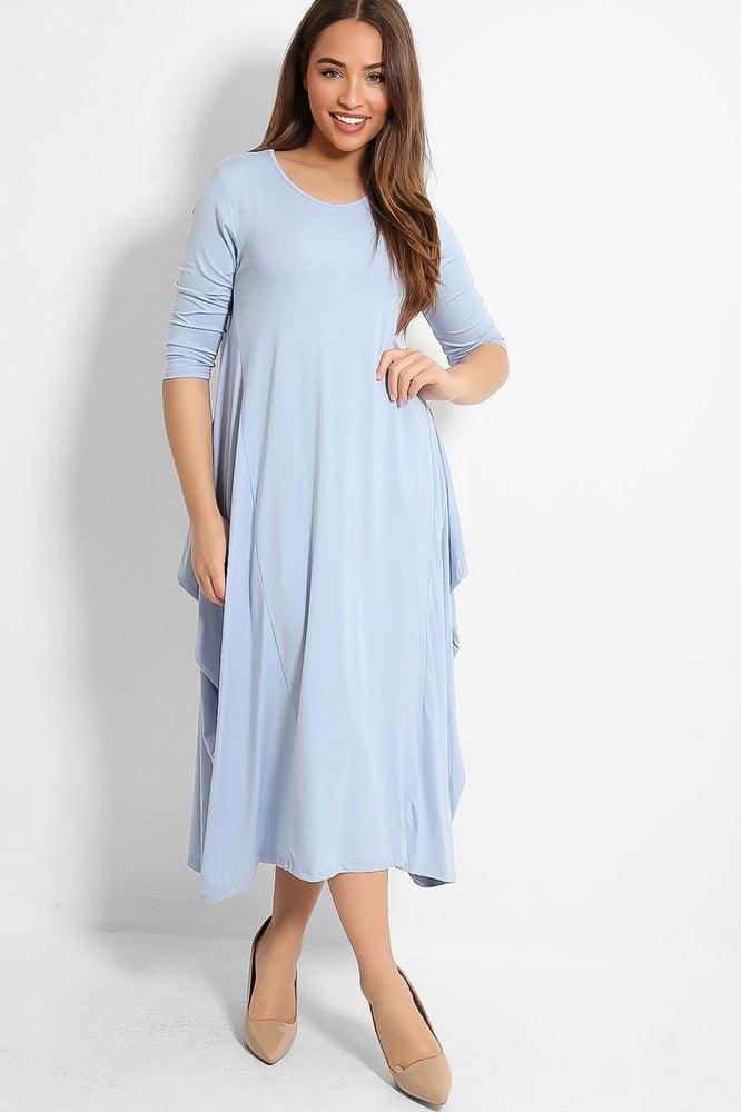 Sky Blue Organic Cotton Parachute Dress-SinglePrice