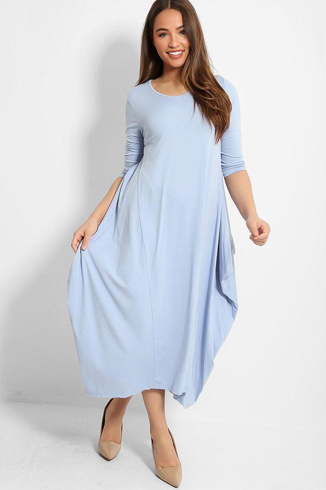 Sky Blue Organic Cotton Parachute Dress-SinglePrice