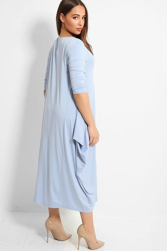 Sky Blue Organic Cotton Parachute Dress-SinglePrice