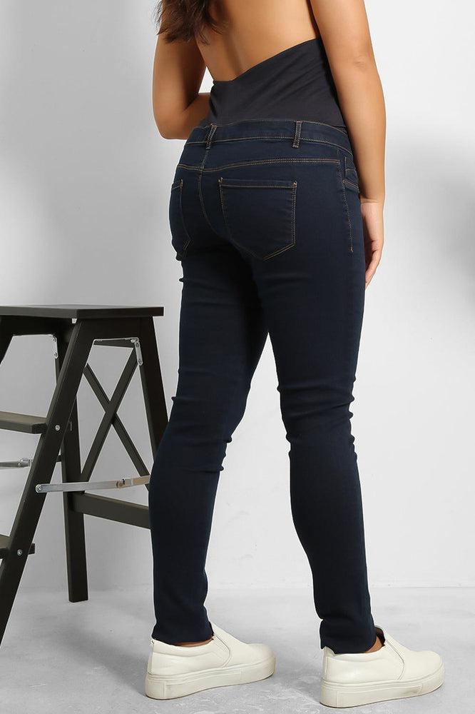 Soft Cotton Bump Skinny Maternity Jeans-SinglePrice