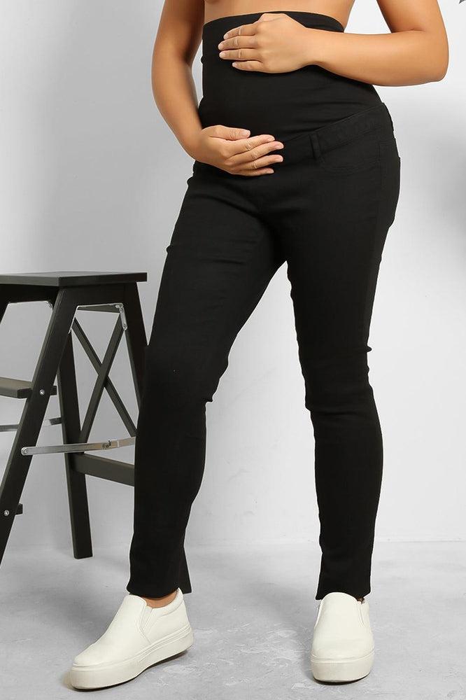 Soft Cotton Bump Skinny Maternity Jeans-SinglePrice