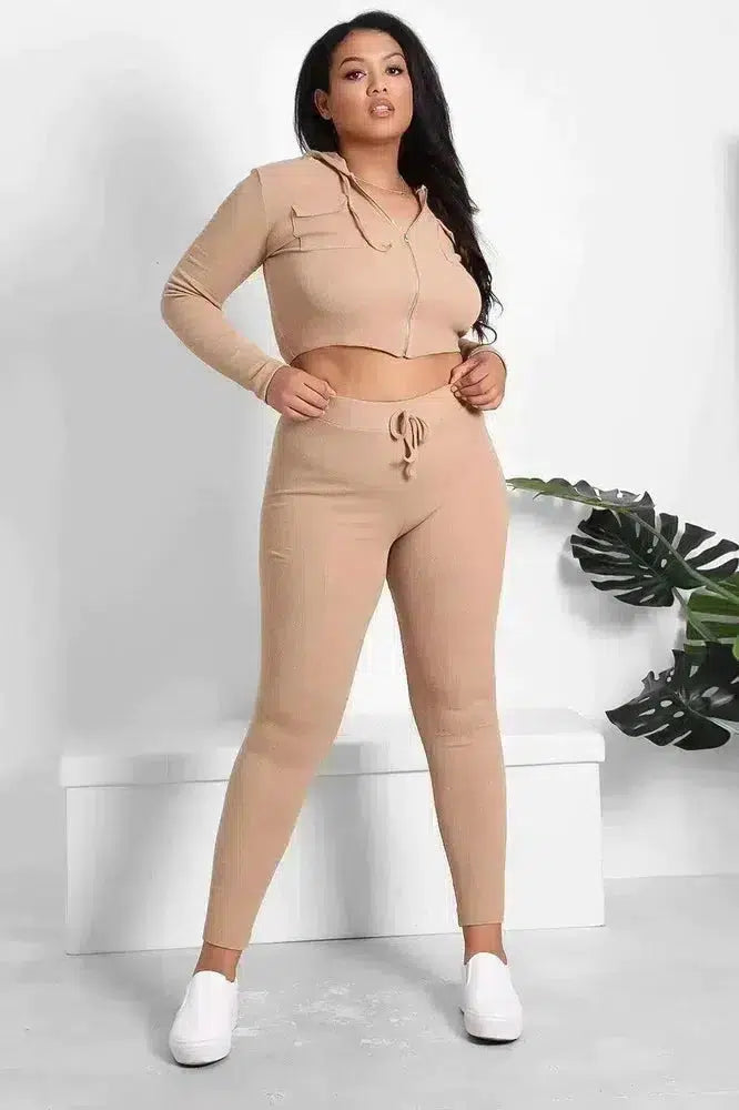 Plus size hoodie crop top sales