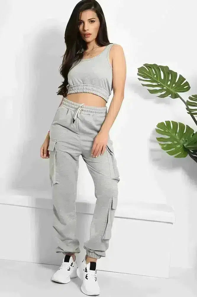 Crop Top and Utility Cargo Pants Set-SinglePrice