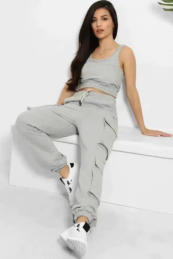 Crop Top and Utility Cargo Pants Set-SinglePrice